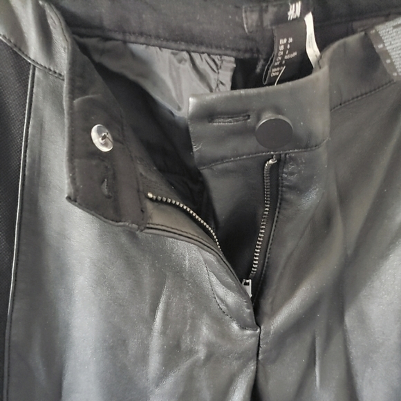 H & M women's Pleather long pants - Picture 3 of 4